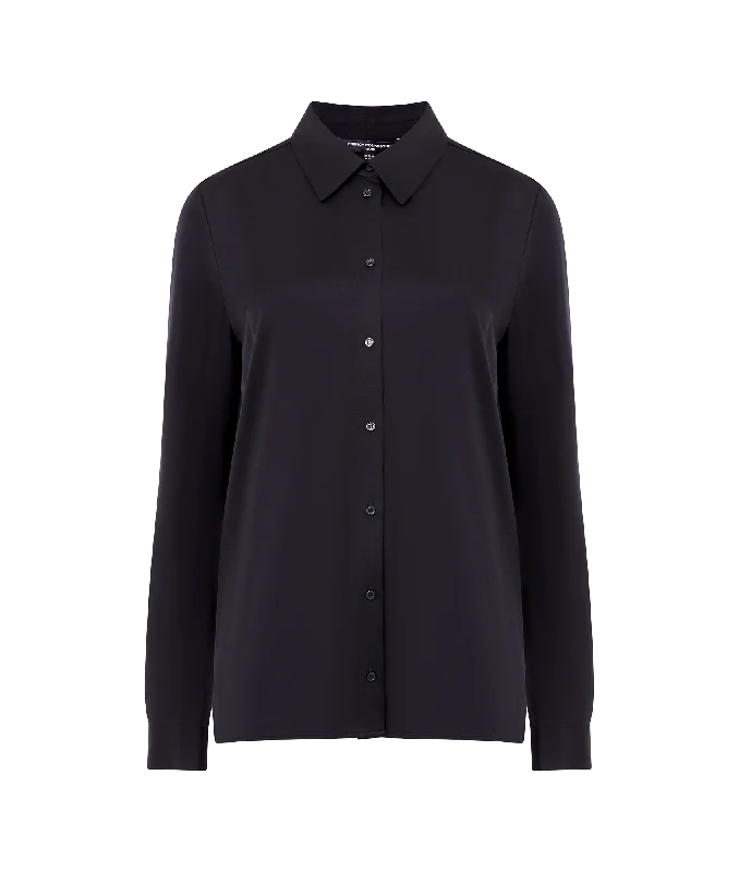 Price Fest relaxed fit coatEnnis Satin Shirt - Black
