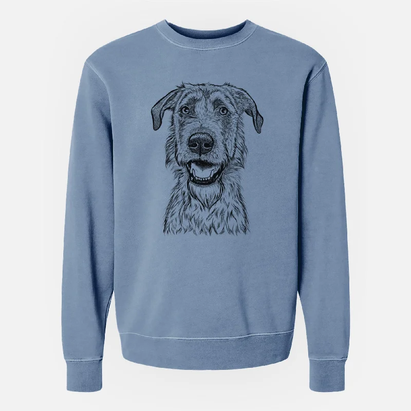 Savings Event Bare Griffin the Irish Wolfhound - Unisex Pigment Dyed Crew Sweatshirt