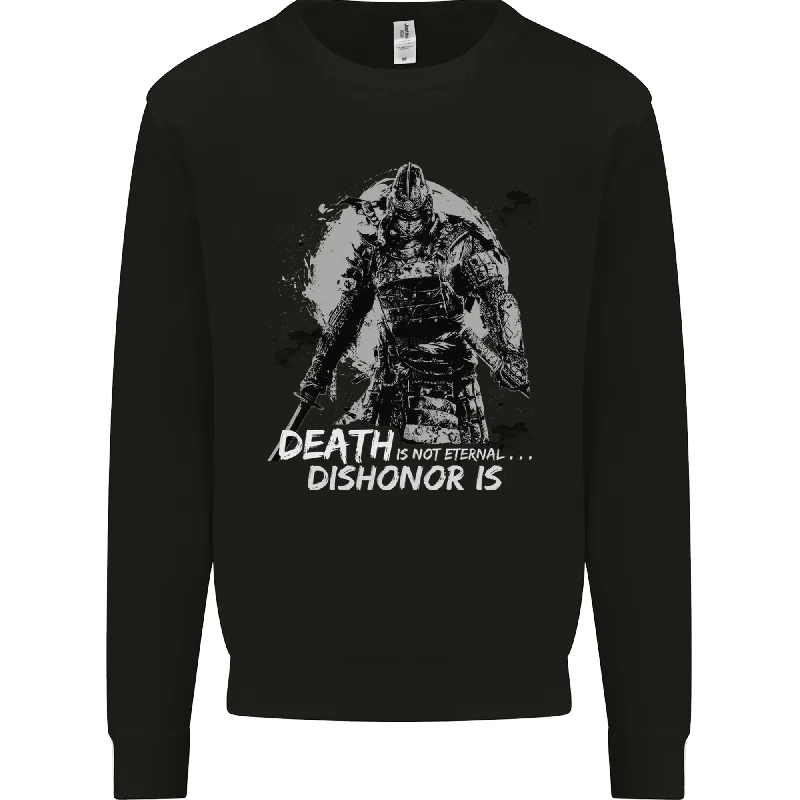 Closeout Death Not Eternal Martial Arts MMA Samurai Mens Sweatshirt Jumper