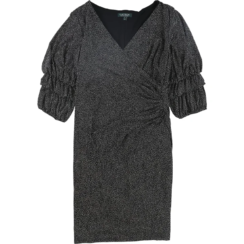 Friends and Family Sale off-shoulder dressRalph Lauren Womens Dot Print Jersey Dress, Black, 16 Friends and Family Sale off-shoulder dressRalph Lauren Womens Dot Print Jersey Dress, Black, 16