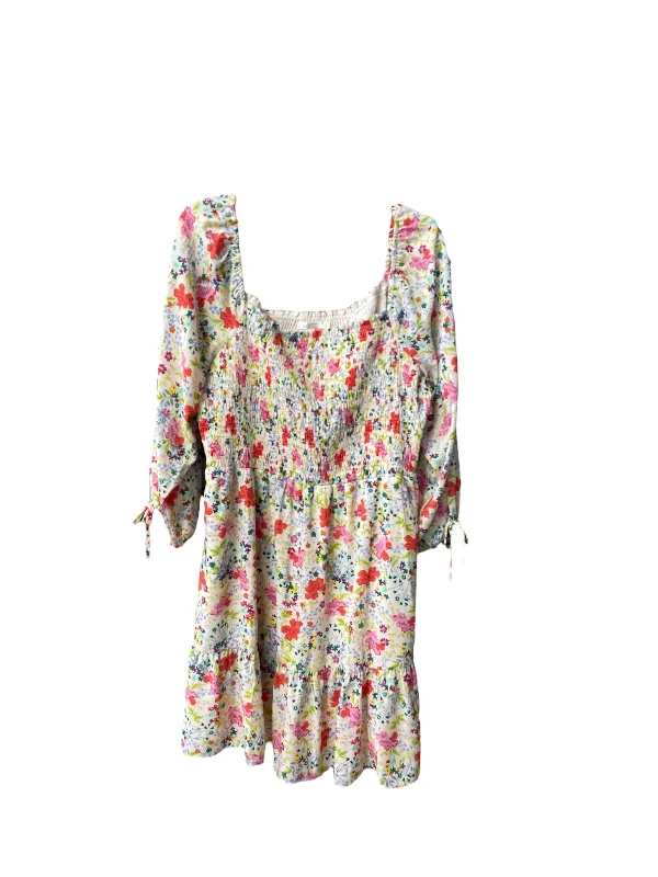 Value Deals casual evening dressDress Casual Short By Lc Lauren Conrad In Floral Print, Size: Xxl