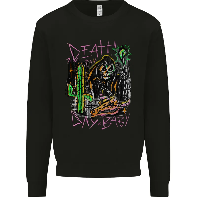 Savings Bonanza Death Day Halloween Grim Reaper Mens Sweatshirt Jumper