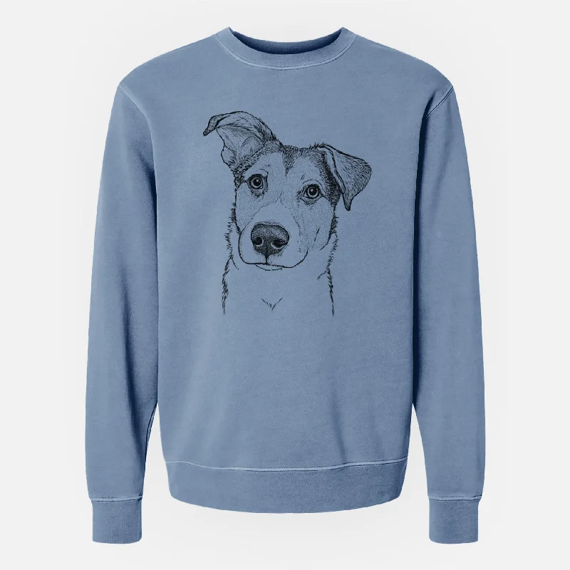 Crazy Deals Bare Leia the Mixed Breed - Unisex Pigment Dyed Crew Sweatshirt