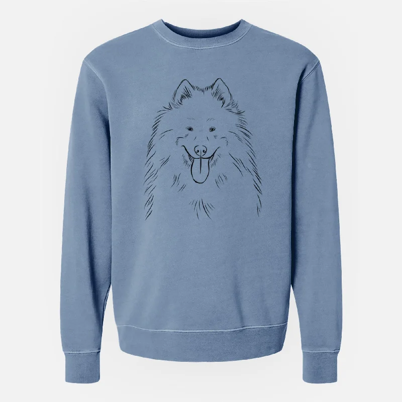 Mega Sale Bare Nova the Samoyed - Unisex Pigment Dyed Crew Sweatshirt