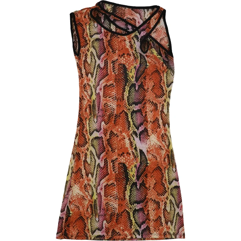 Super Deal office dressTags Weekly Womens Cross Back Snak Print Bodycon Dress, Multicoloured, X-Small Super Deal office dressTags Weekly Womens Cross Back Snak Print Bodycon Dress, Multicoloured, X-Small