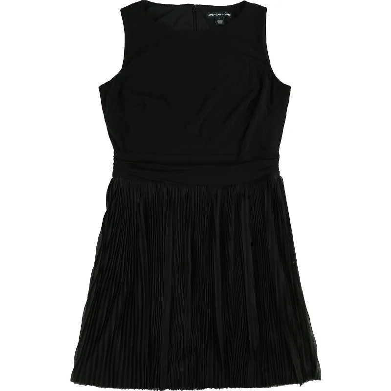 chic dressAmerican Living Womens Pleated A-Line Fit & Flare Dress