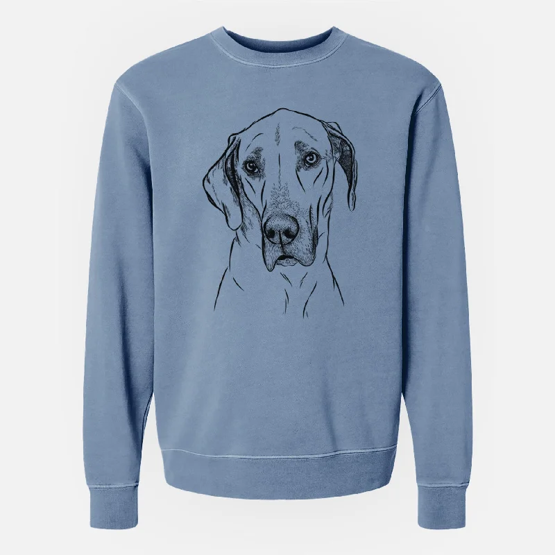 Major Savings Bare Gracie the Great Dane - Unisex Pigment Dyed Crew Sweatshirt