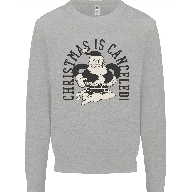 Savings Event Christmas Is Cancelled Funny Bah Humbug Mens Sweatshirt Jumper