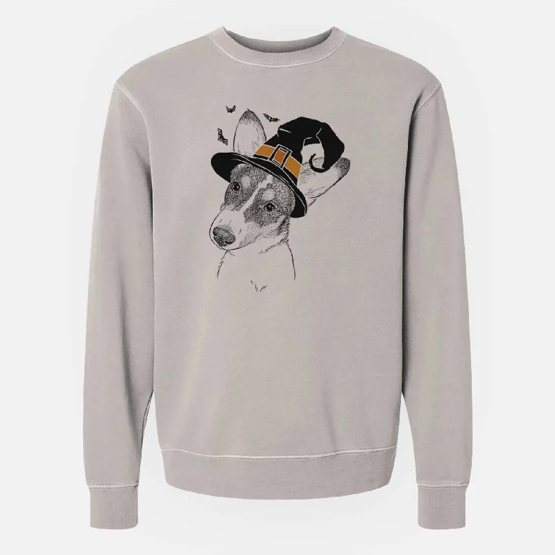 Don’t Miss Out sleek gym hoodieWitch Dexter the Corgi - Unisex Pigment Dyed Crew Sweatshirt
