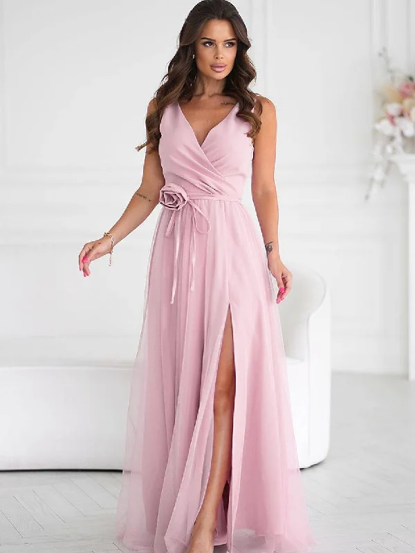 Major Savings evening dressLong dress model 199329 Bicotone