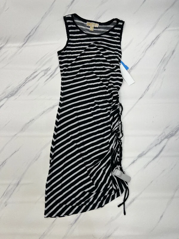Shop and Save flowy evening dressDress Casual Short By Michael By Michael Kors In Striped Pattern, Size: M Shop and Save flowy evening dressDress Casual Short By Michael By Michael Kors In Striped Pattern, Size: M