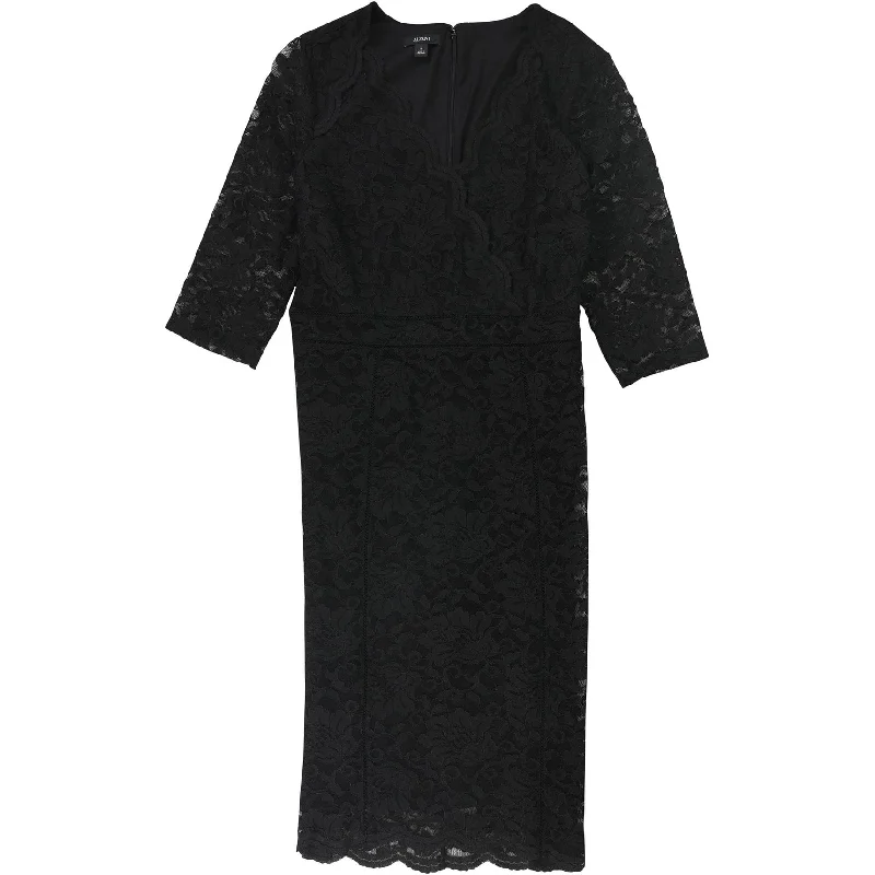 Overstock Sale casual evening dressAlfani Womens Lace Sheath Dress