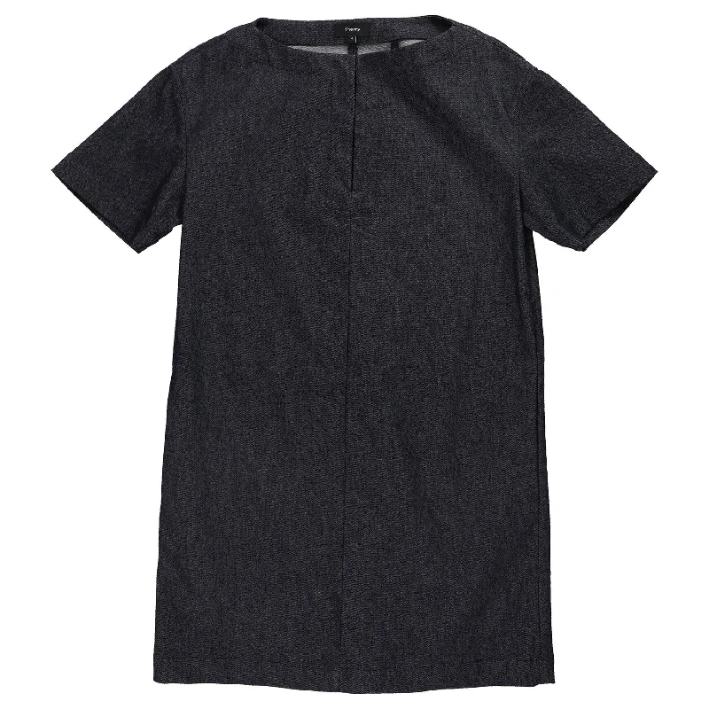 Fantastic Offers boho dressTheory Womens Demin Shift Dress, Blue, 4