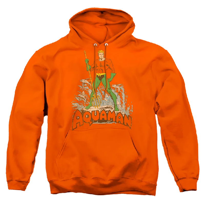 casual hoodie for menAquaman Aquaman Distressed - Pullover Hoodie