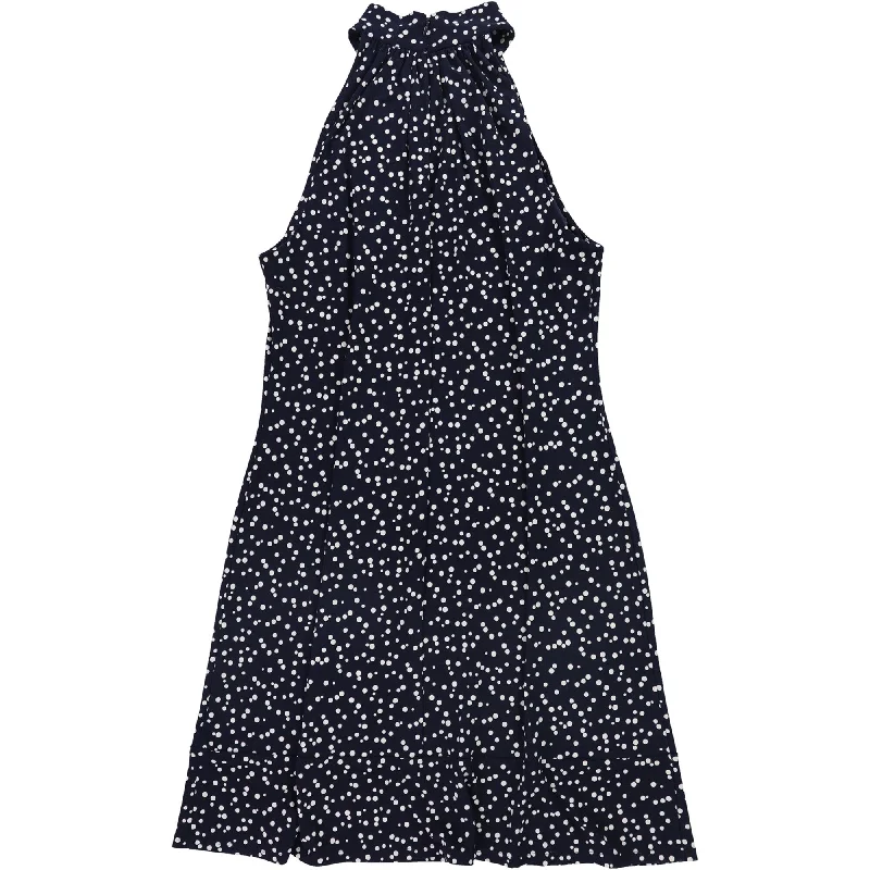 Fantastic Deals pleated maxi dressAmerican Living Womens Polka Dots A-line Dress, Blue, 14