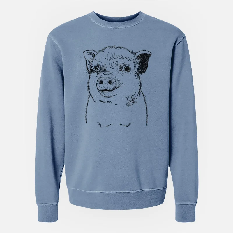 Price Drop Alert Bare Kevin the Spotted Pig - Unisex Pigment Dyed Crew Sweatshirt