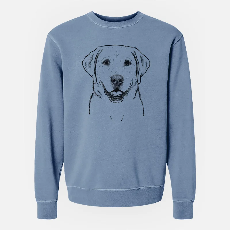 Exclusive Preview loose fit athletic hoodieBare Booney the Labrador Retriever - Unisex Pigment Dyed Crew Sweatshirt