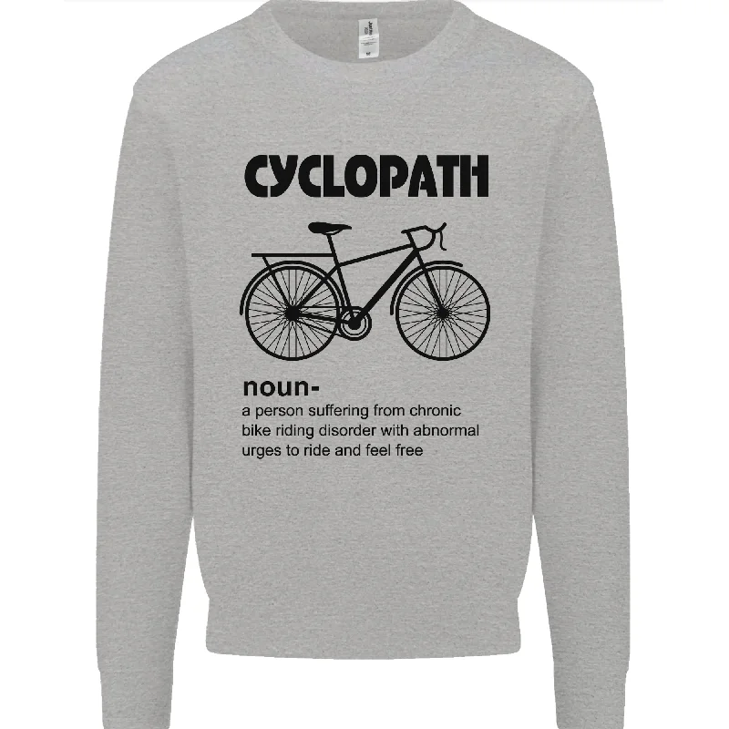 Price Cut Cyclopath Funny Cycling Cyclist Bicycle Mens Sweatshirt Jumper