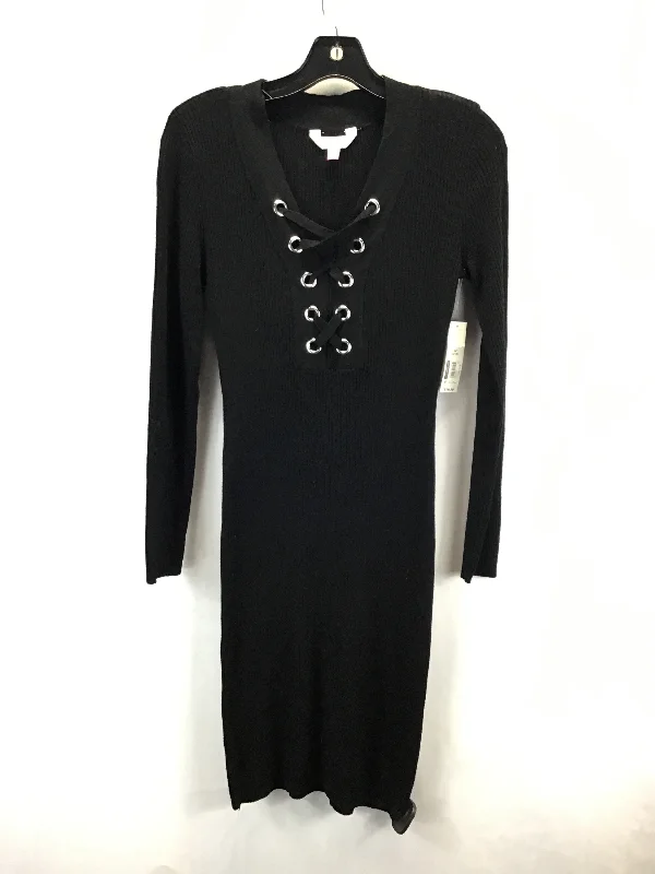 trendy wrap dressDress Casual Midi By No Boundaries In Black, Size: M