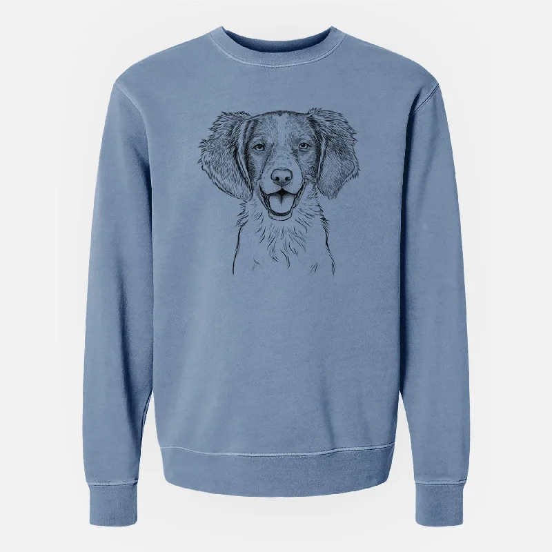Lowest Price fashion sportswear hoodieBare Happy Holly the Brittany Spaniel - Unisex Pigment Dyed Crew Sweatshirt Lowest Price fashion sportswear hoodieBare Happy Holly the Brittany Spaniel - Unisex Pigment Dyed Crew Sweatshirt