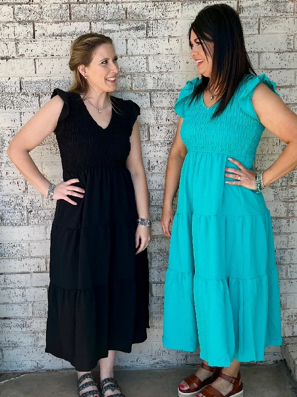 Reduced Prices flowy maxi dressFlutter By Dress - 2 Colors*