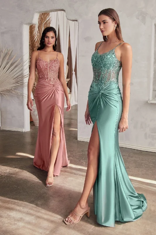 Special Discount floral midi dressCinderella Divine CD0176 Dress