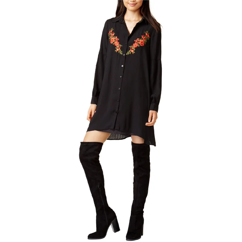 Time-Limited Offer fitted bodycon dressJack Womens Spense Embroidered A-Line Shirt Dress