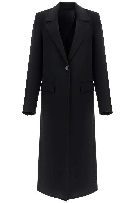 Stock Up and Save long coatclassic doublé long black wool coat 251 WRO4725 FB0006 BLACK