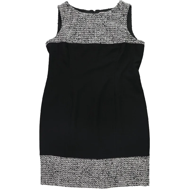 Special Savings office dressTahari Womens Boucle Trim Sheath Dress, Black, 18