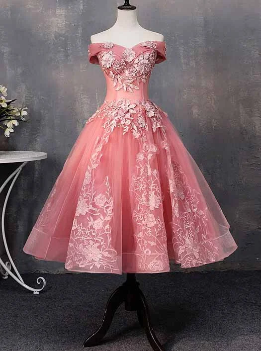 summer floral dressSweetheart Off-Shoulder Short Prom Dress Ball Gown