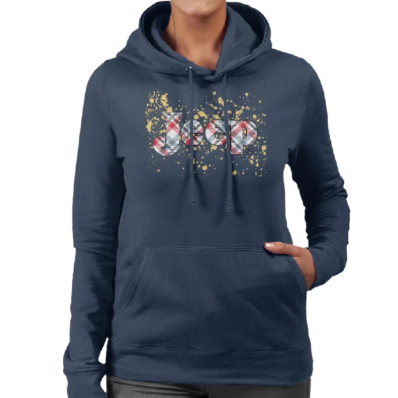 breathable hoodieJeep Splattered Logo Women's Hooded Sweatshirt