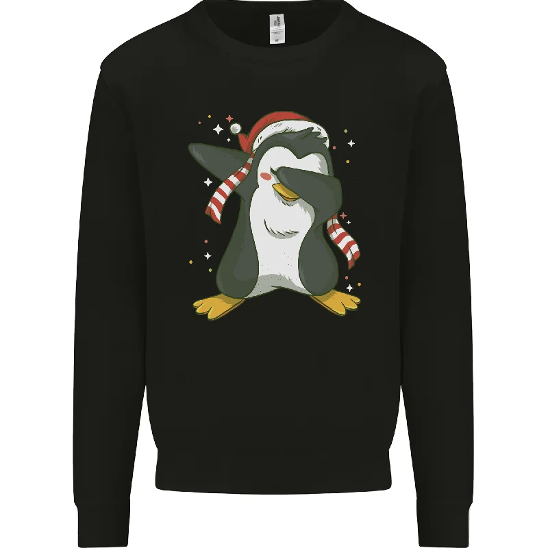 Super Deal Christmas Dabbing Penguin Funny Xmas Mens Sweatshirt Jumper