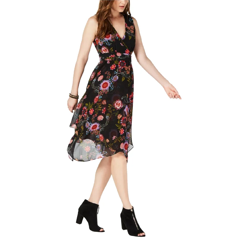 Seasonal Clearance sleek dressI-N-C Womens Handkerchief Hem Midi Dress