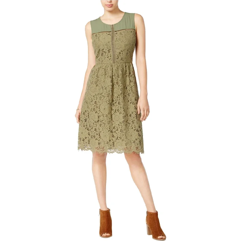 casual evening dressMaison Jules Womens Lace Fit & Flare Dress