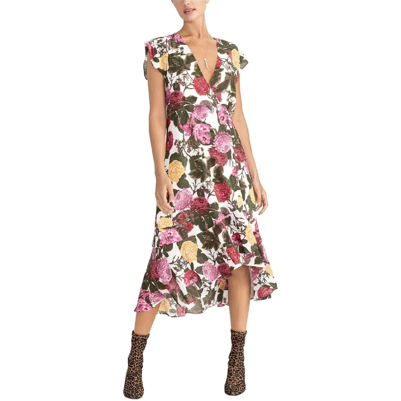 Super Deal sleek dressRachel Roy Womens Floral High-Low Dress, Multicoloured, 4