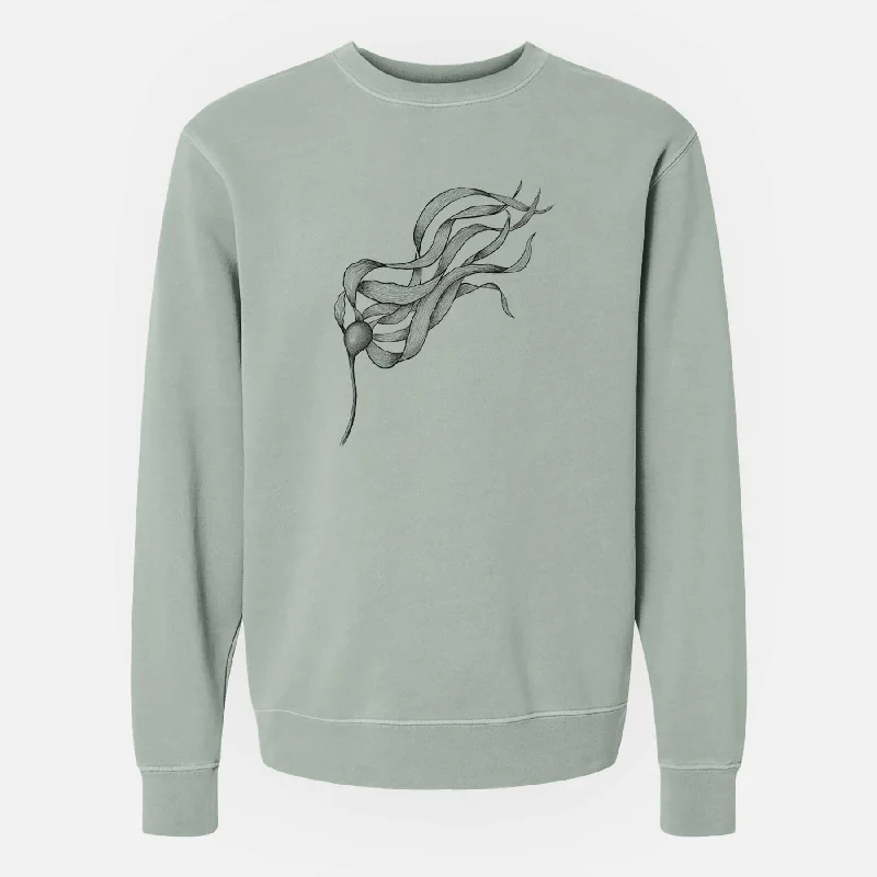 warm workout hoodieBull Kelp - Nereocystis Luetkeana - Unisex Pigment Dyed Crew Sweatshirt