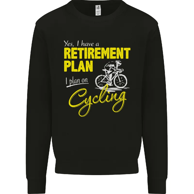 Deal Zone Cycling Retirement Plan Cyclist Funny Mens Sweatshirt Jumper