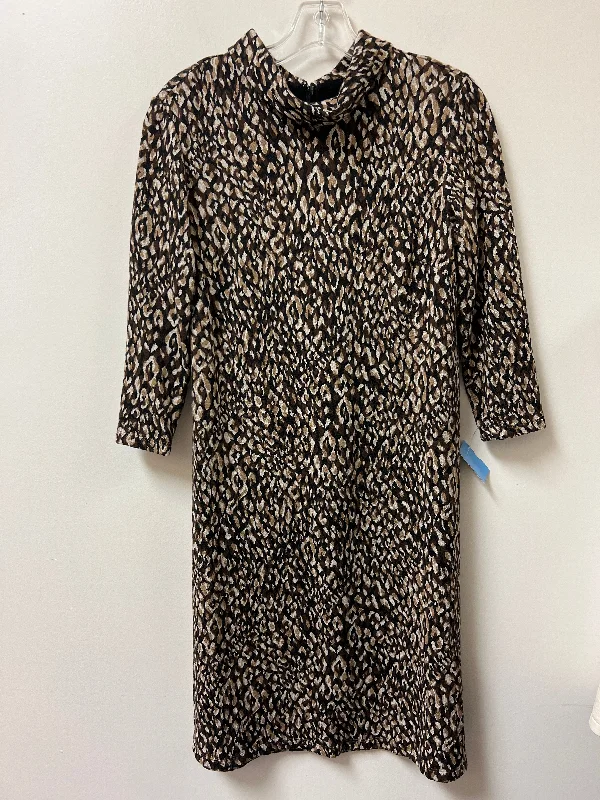 Price Slash long-sleeve floral dressDress Casual Midi By J Mclaughlin In Brown, Size: M