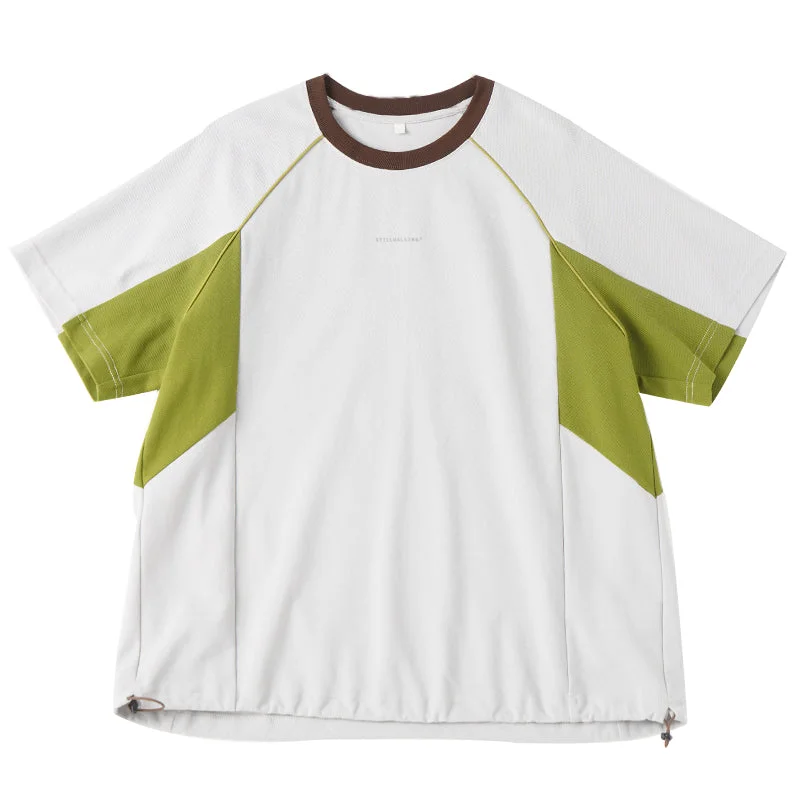 Limited Time Offer BULVBUTING カジュアルレトロニットTシャツ BLB058