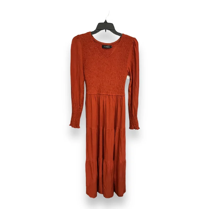 Doorbuster Deal minimalistic dressDress Casual Maxi By Clothes Mentor In Orange, Size: S