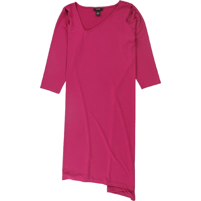 Buy Now vintage-inspired dressAlfani Womens Cutout Asymmetrical Dress, Pink, 12