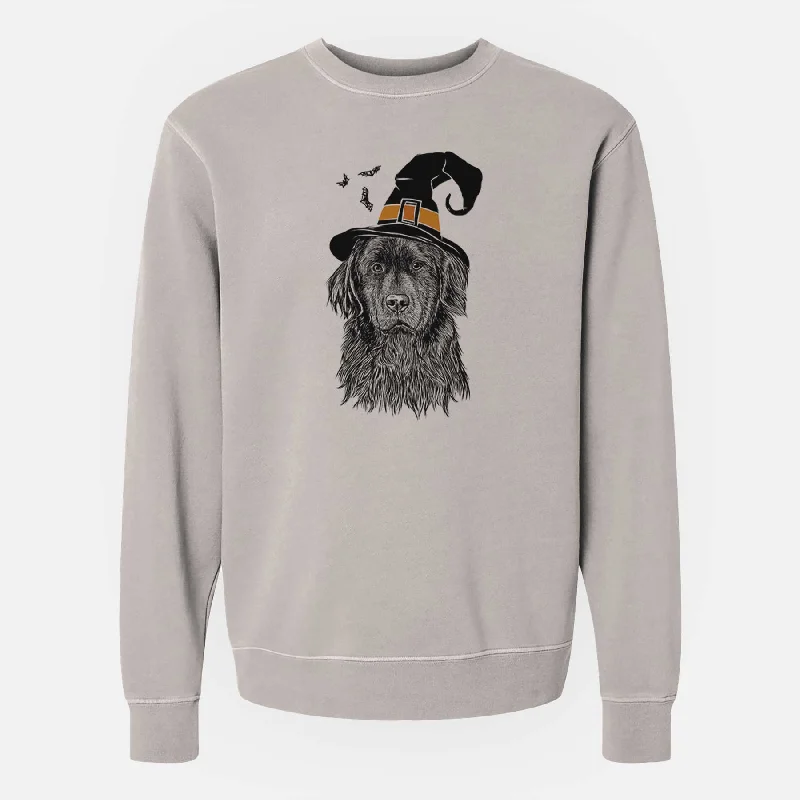 Must-Have Deals Witch Jinx the Newfoundland - Unisex Pigment Dyed Crew Sweatshirt