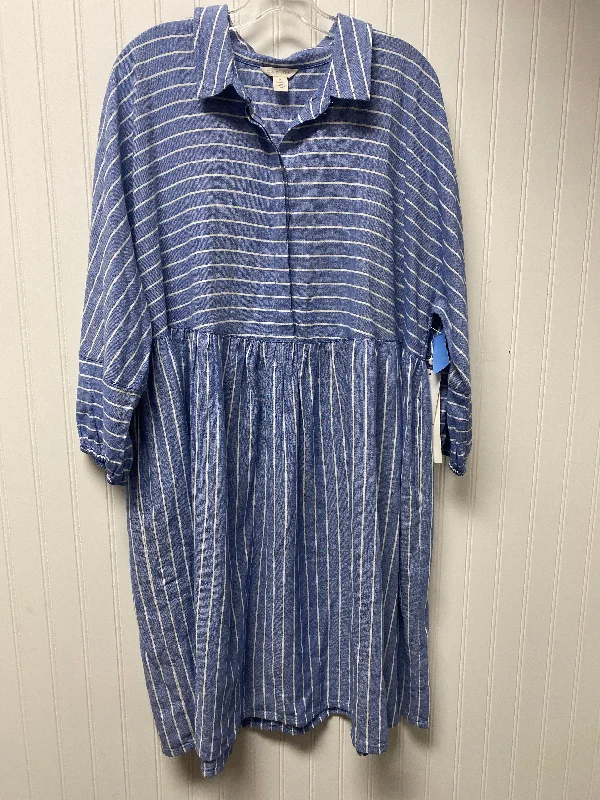 winter dressDress Casual Short By Caslon In Blue, Size: Xl