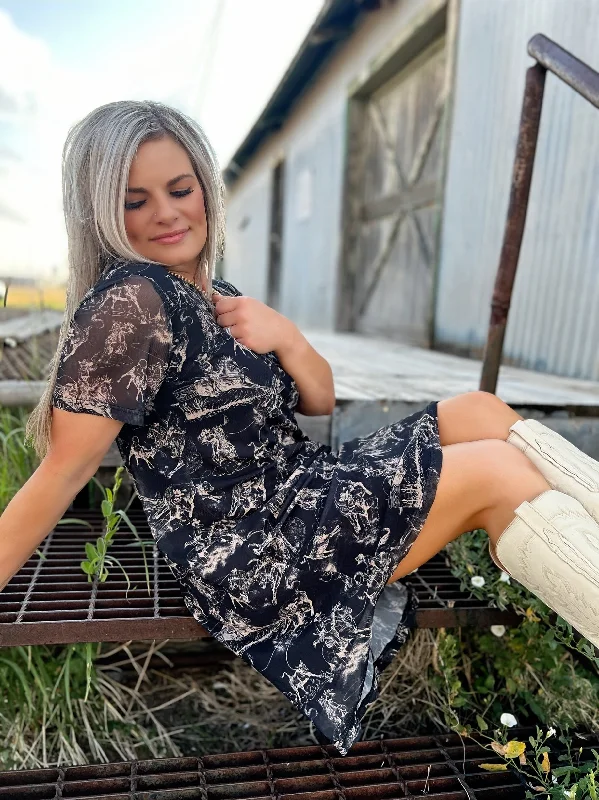 Unbeatable Prices comfy maxi dressSterling Kreek Rodeo Road Mesh Dress
