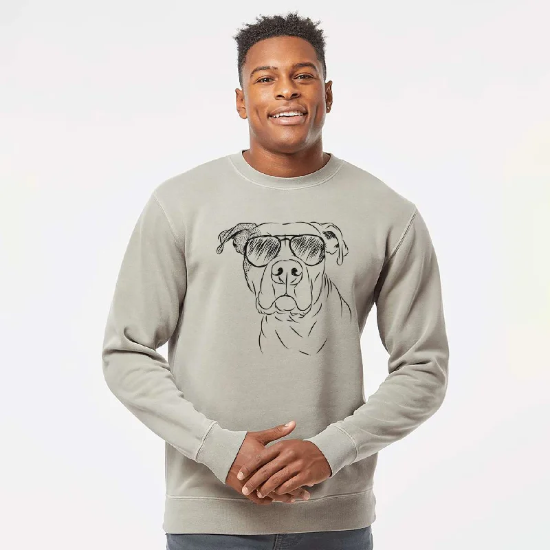 Anniversary Sale Aviator Gummy the Pitbull - Unisex Pigment Dyed Crew Sweatshirt