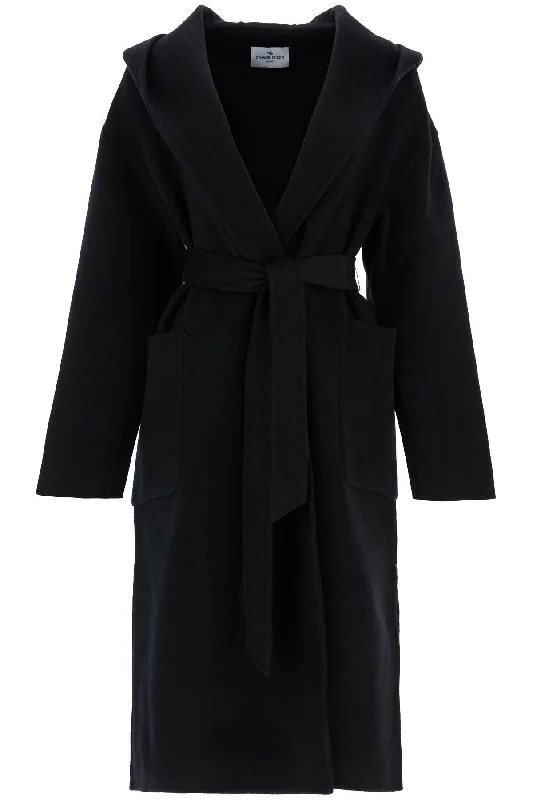 Hot Deal chic outerwearhooded coat fargo DS64F24 NOIR