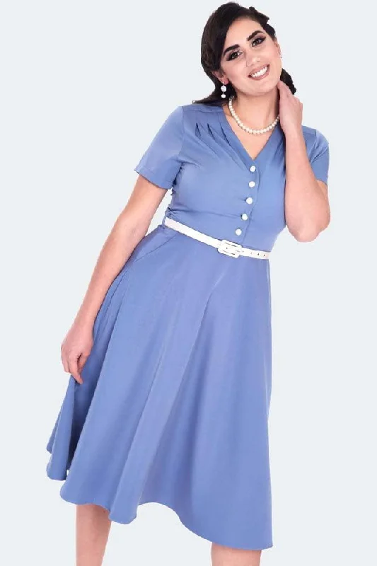 Daily Deals sleek midi dressPleated Shoudler V Neck Dress