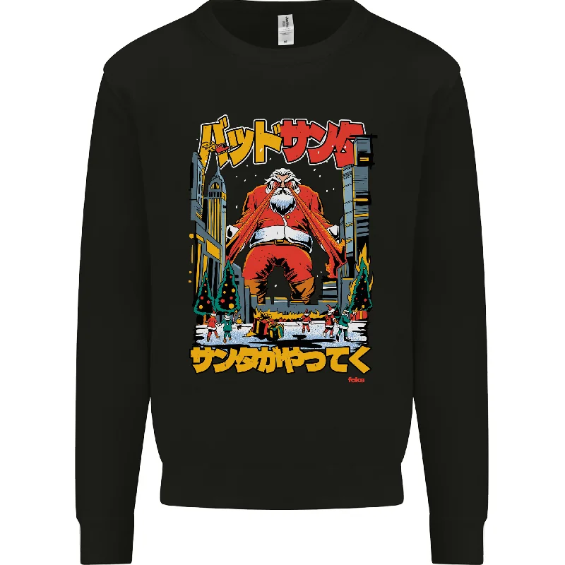 Unbeatable Prices Christmas Destructive Santa Japan Anime Xmas Mens Sweatshirt Jumper Unbeatable Prices Christmas Destructive Santa Japan Anime Xmas Mens Sweatshirt Jumper