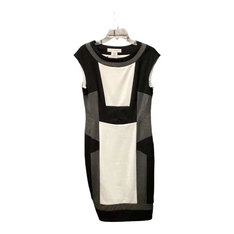 Price Blitz A-line dressDress Party Midi By Maggy London In Black & White, Size: 14