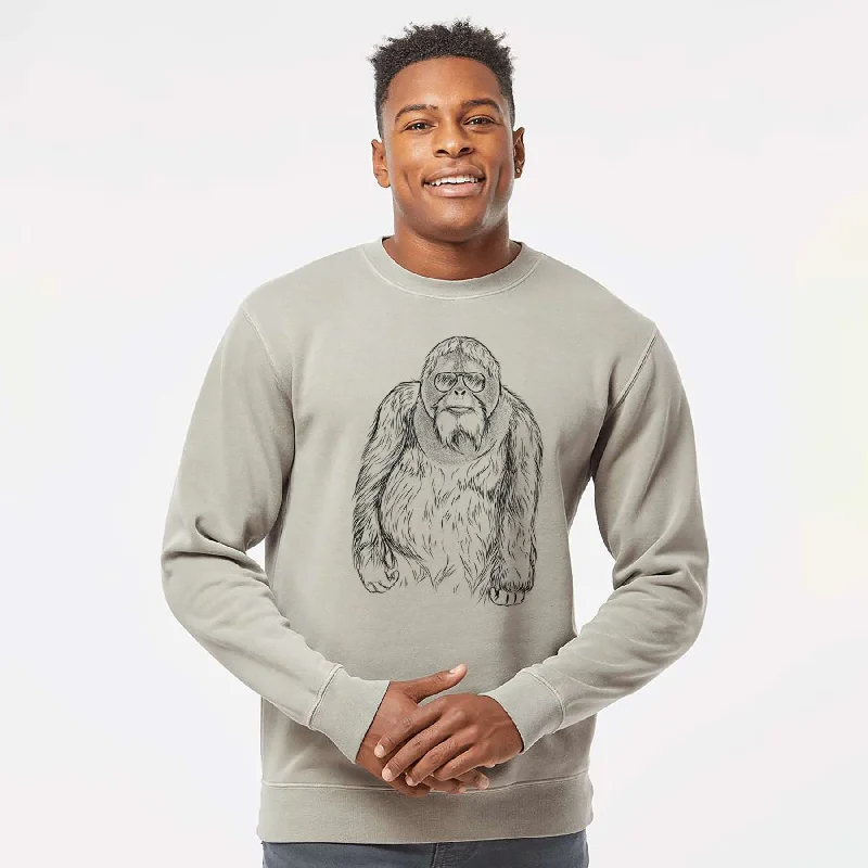Savings Event Aviator Horace the Male Orangutan - Unisex Pigment Dyed Crew Sweatshirt